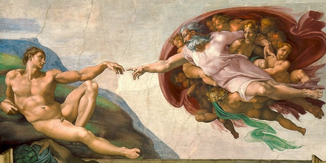 2MB5023-Michelangelo-Buonarroti-La-creazione-di-Adamo-(restored)
