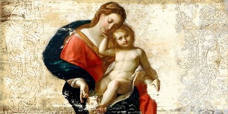 Image 2RX2542 Madonna and Child (after Procaccini) FIGURATIF DECORATIF Simon Roux
