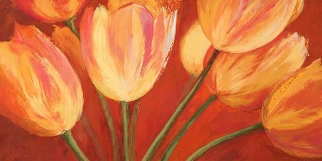 2SM1358-Orange-Tulips-FLEURS--Silvia-Mei
