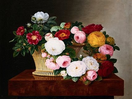 3AA1095-Still-Life-of-Roses-FLEURS-ART-CLASSIQUE-Johan-Laurentz-Jensen