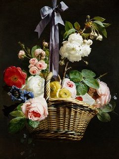 3AA1097-A-Romantic-Basket-of-Flowers-FLEURS-ART-CLASSIQUE-Antoine-Berjon