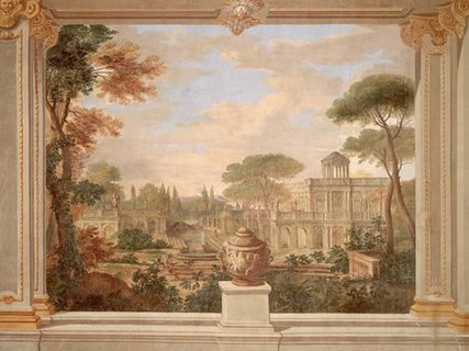 3AA1107-Fresco-of-Rome-landscape-ART-CLASSIQUE--Anonymous-