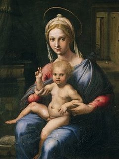 3AA1269-Vergine-e-Bambino-ART-CLASSIQUE-FIGURATIF--Giulio-Romano