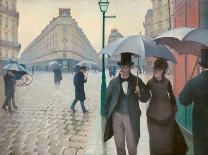 Image 3AA1560 Paris Street rainy day PAYSAGE FIGURATIF Gustave Caillebotte
