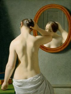 3AA2212-Woman-Standing-in-front-of-a-Mirror-ART-CLASSIQUE-FIGURATIF-Christoffer-Wilhelm-Eckersberg