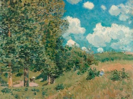 3AA2666-The-Road-from-Versailles-to-Saint-Germain-ART-MODERNE-PAYSAGE-Alfred-Sisley