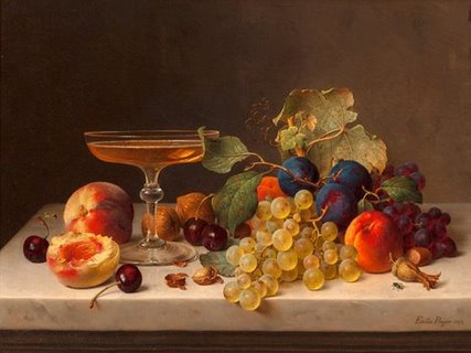 3AA3063-Still-life-with-summer-fruits-and-champagne-FLEURS-ART-CLASSIQUE-Emilie-Preyer
