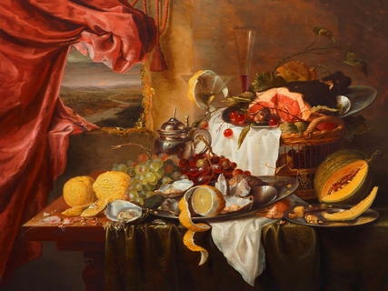3AA4646-Laurens-Craen-Still-life-with-imaginary-view-CUISINE-