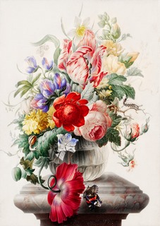 3AA5643-Herman-Henstenburgh-Flowers-in-a-glass-vase