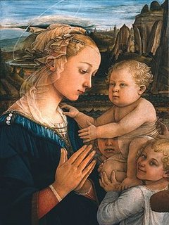 Image 3AA745 Madonna col Bambino e angeli (detail) ART CLASSIQUE FIGURATIF Filippo Lippi