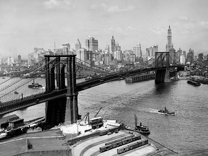 3AP2073-The-Brooklyn-Bridge-and-Manhattan-NYC-URBAIN-VINTAGE-Anonymous-