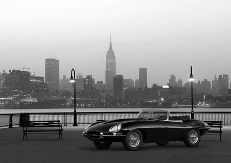 Image 3AP5586 Gasoline Images Vintage Spyder in NYC (BW)