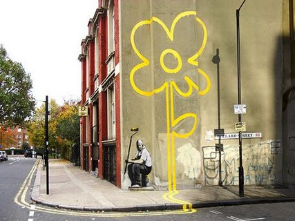 Image 3BY3658 Pollard Street London (graffiti attributed to Banksy) URBAIN  Anonymous (attributed to Banksy) 