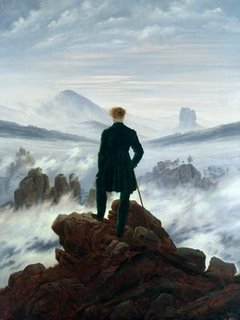 Image 3CF049 Wanderer Above the Sea of Fog  PAYSAGE FIGURATIF Caspar David Friedrich