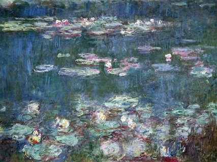 Image 3CM002 Water-Lilies (detail) PEINTRE PAYSAGE Claude Monet