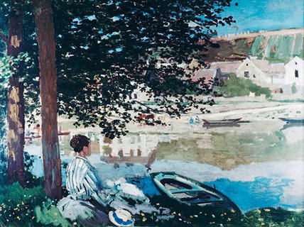 Image 3CM023 On the Seine at Bennecourt PEINTRE FIGURATIF Claude Monet