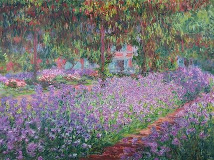 3CM026-The-Artist-s-Garden-at-Giverny--PEINTRE-PAYSAGE-Claude-Monet