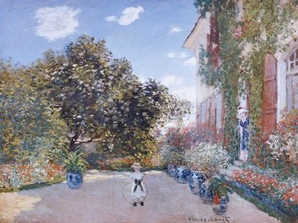 Image 3CM1036 Garden of the Artist at Argenteuil PEINTRE FIGURATIF Claude Monet
