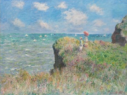 Image 3CM1044 Cliff Walk at Pourville PEINTRE PAYSAGE Claude Monet
