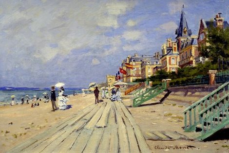 Image 3CM1049 Plage de Trouville PEINTRE PAYSAGE Claude Monet
