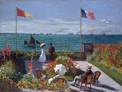 Image 3CM1416 Terrasse à Sainte-Adresse PEINTRE PAYSAGE Claude Monet
