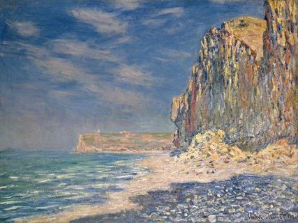 Image 3CM1420 Falaise near Fecamp PEINTRE PAYSAGE Claude Monet