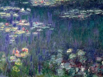 3CM1517-Waterlilies:-Green-Reflections-PEINTRE-PAYSAGE-Claude-Monet