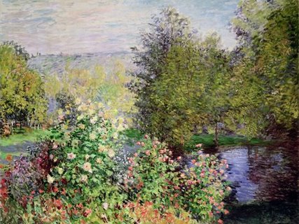 3CM1969-A-corner-of-the-Garden-at-Montgeron--PEINTRE-PAYSAGE-Claude-Monet