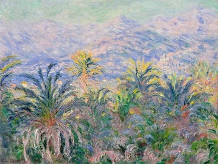 3CM2169-Palm-Trees-at-Bordighera--PEINTRE-PAYSAGE-Claude-Monet