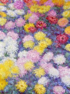 3CM2191-Chrysanthemums--PEINTRE-FLEURS-Claude-Monet