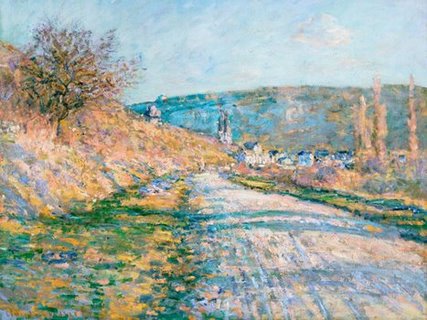 3CM2665-The-Road-to-Vetheuil-PEINTRE-PAYSAGE-Claude-Monet