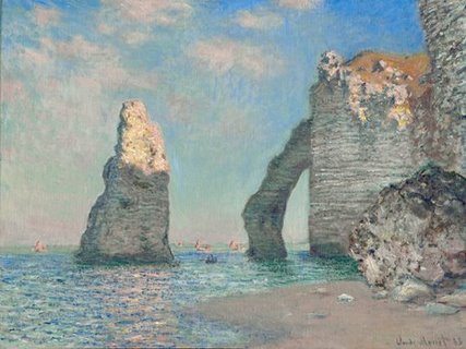 Image 3CM545 les falaises Etretat  PEINTRE PAYSAGE Claude Monet