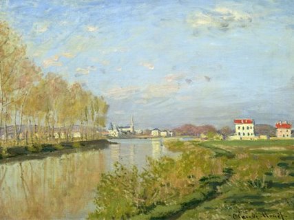 Image 3CM547 The Seine at Argenteuil PEINTRE PAYSAGE Claude Monet