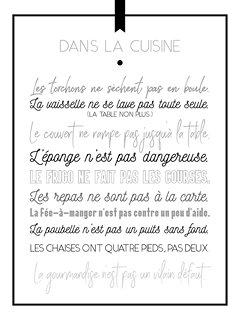 Image Dans la cuisine Le C.O.Q by BLUE ART DECORATIF 3CP02