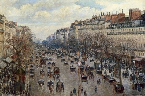 3CP1056-Boulevard-Monmartre-A-Paris-ART-MODERNE-PAYSAGE-Camille-Pissarro
