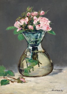 Image 3EM5644 Edouard Manet Moss Roses in a Vase