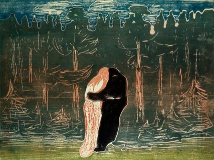 Image 3EU1957 Lovers  ART MODERNE FIGURATIF Edvard Munch