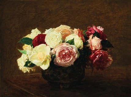 3FL098-Roses-FLEURS-ART-MODERNE-Henri-Fantin-Latour-