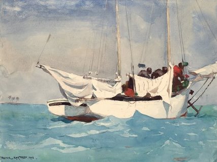 Image 3HO2153 Key West Hauling Anchor ART MODERNE PAYSAGE Winslow Homer