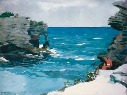 3HO2158-Rocky-Shore-Bermuda-ART-MODERNE-PAYSAGE-Winslow-Homer