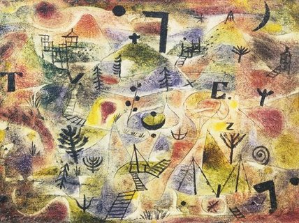 Image 3PK522 Abstract Painting PEINTRE  Paul Klee