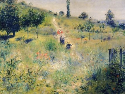 3PR1962-The-path-through-the-long-grass--ART-MODERNE-PAYSAGE-Pierre-Auguste-Renoir