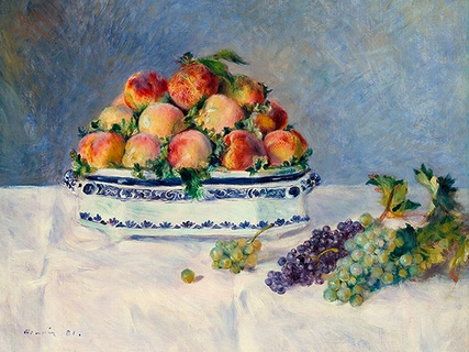 3PR5223-Pierre-Auguste-Renoir-Still-Life-with-Peaches-and-Grapes