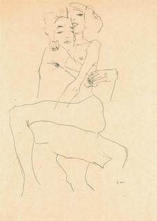 3SC5736-Egon-Schiele-Couple-Embracing