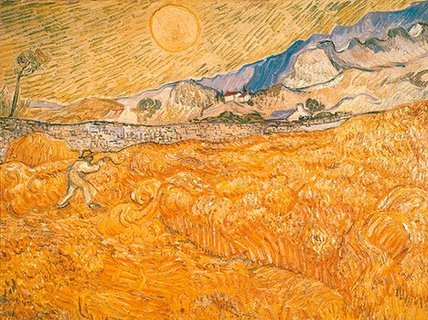 Image 3VG055 The Harvester PEINTRE PAYSAGE Vincent van Gogh