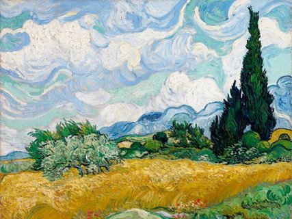 3VG115-Wheat-Field-with-Cypresses-PEINTRE-PAYSAGE-Vincent-van-Gogh