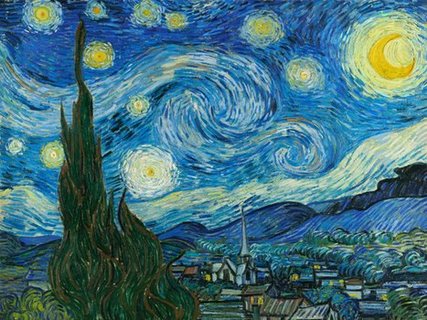 Image 3VG117 The Starry Night  PEINTRE PAYSAGE Vincent van Gogh