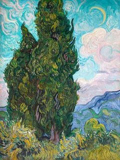 Image 3VG1432 Cypresses  PEINTRE PAYSAGE Vincent van Gogh