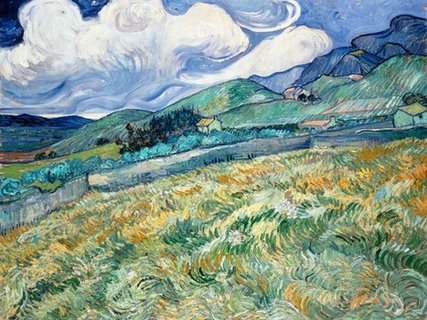 Image 3VG1544 Landscape from Saint-Remy PEINTRE PAYSAGE Vincent van Gogh