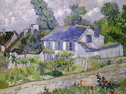 Image 3VG1961 Houses at Auvers PEINTRE PAYSAGE Vincent van Gogh